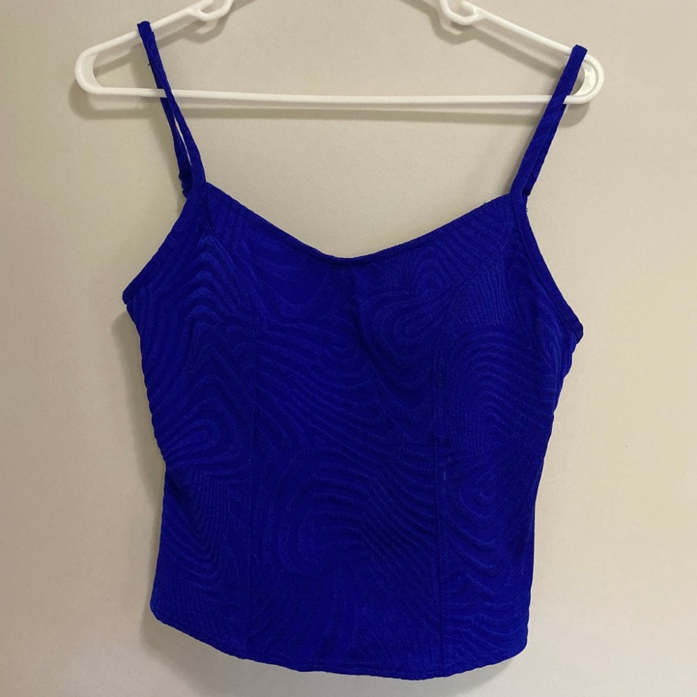 Vintage Blue Retro Tank Top
